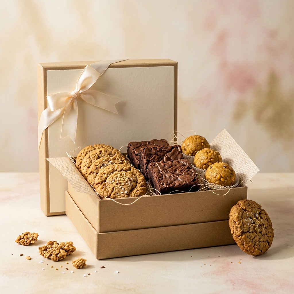 Freshly packed Twinvel artisan cookie box sealed fresh